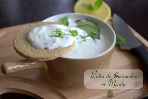 Raita De Concombre Et Menthe Amour De Cuisine