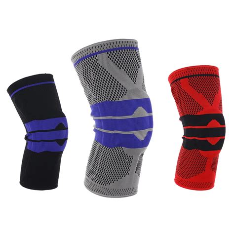 Spring Support Silicon Padded Knee Pads Support Brace Meniscus Patella