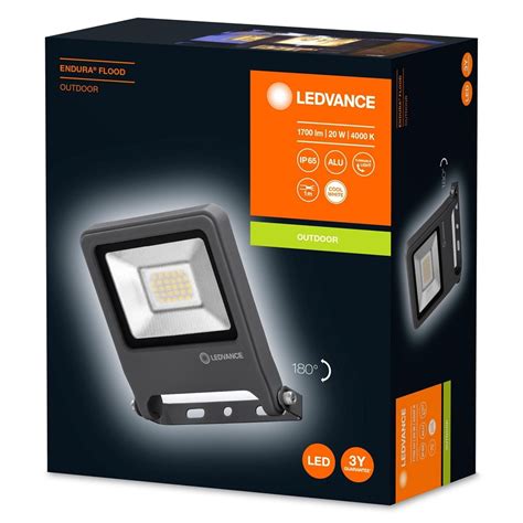 Ledvance Led Fluter Endura Flood Led W Dg K Neutralwei Ip Grau