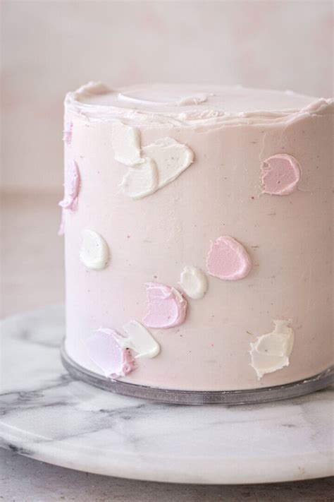 Textured Watercolor Buttercream Cake Curly Girl Kitchen