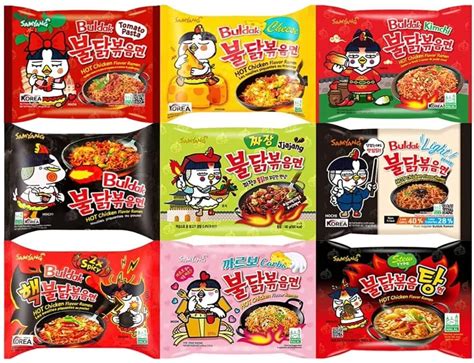 Samyang Korean Buldak Ramen Hot Chicken Flavour Noodles Pack Of 10