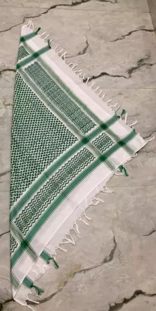 BAUMWOLLE KEFFIYEH SHEMAGH Original Made In India Arabischer Schal