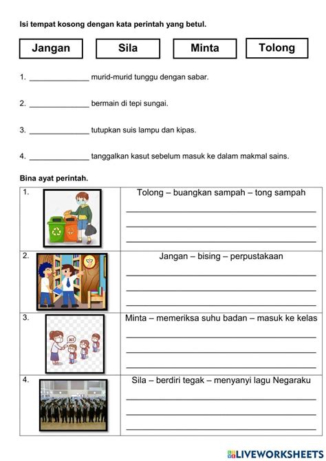 Bahasa Melayu Tahun 3 Kata Perintah Youtube
