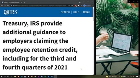 Treasury IRS Provide Additional Guidance To Employers Claiming The