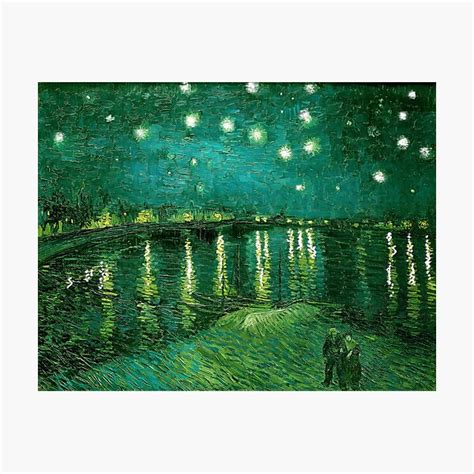 Lámina fotográfica Famosa pintura de Vincent van Gogh La noche