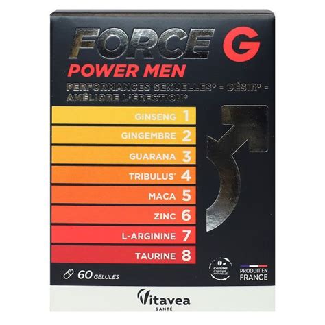 Force G Power Men est un complément alimentaire des Laboratoires