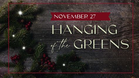 Hanging Of The Greens Haran Baptist Church