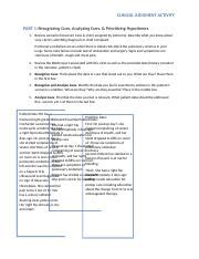 Pre Sim Clinical Judgment Worksheet RH Docx CLINICAL JUDGMENT