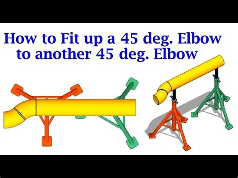 HOW TO FIT UP A 45 DEGREE ELBOW TO ANOTHER 45 DEGREE ELBOW TUTORIAL FOR