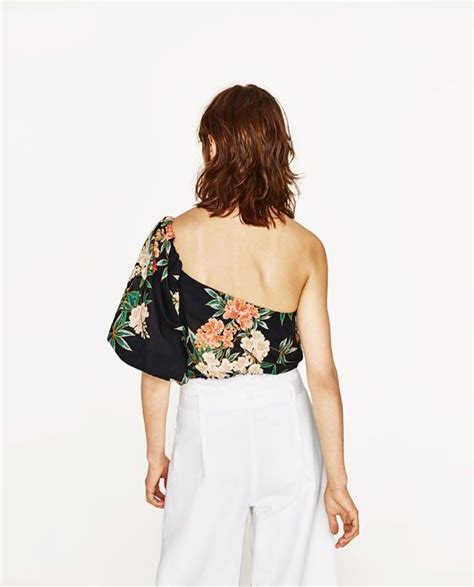 Image 4 Of FLORAL PRINT VOILE BODYSUIT From Zara Women Zara Tops