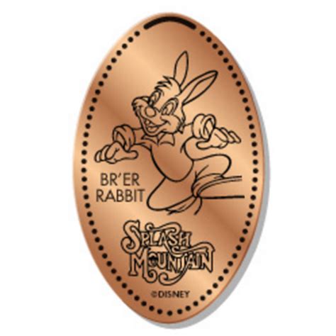 Your Wdw Store Disney Pressed Penny Br Er Rabbit Splash Mountain