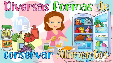 Materiales Educativos Pe Diversas Formas De Conservar Los Alimentos