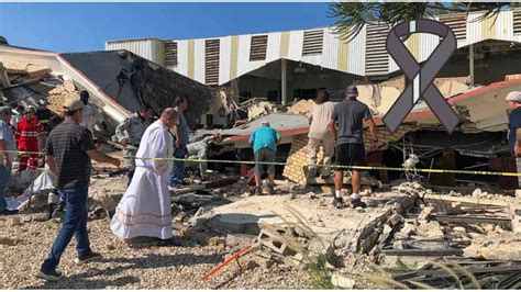 Momento Exacto Del Derrumbe De La Iglesia En Ciudad Madero Tamaulipas