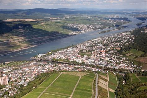 Luftaufnahme Bingen Am Rhein Stadtansicht Vom Innenstadtbereich In