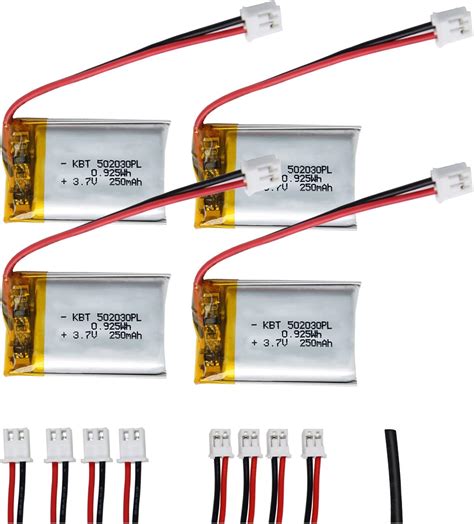 Amazon Kbt V Mah Li Polymer Battery Lipo Rechargeable