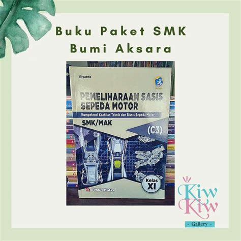 Jual Buku Pemeliharaan Sasis Sepeda Motor Kelas 11 XI SMK Bumi Aksara