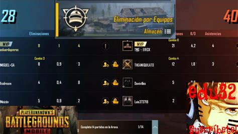 PUBG Mobile Mi primera vez en Eliminación por equipos edu32