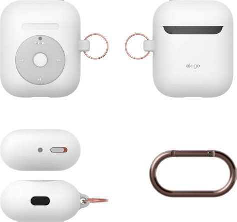 Best Buy Elago Aw6 Hang Case For Apple Airpods White Eaw6 Hang Wh