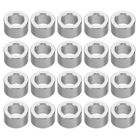 PATIKIL M6 Aluminum Spacers 20 Pcs Metal Spacer Aluminum Round 6 2mm