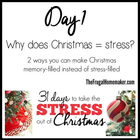 Why does Christmas = stress? (Day 1 of 31 days to take the stress out ...