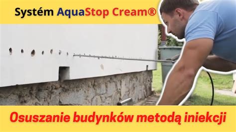 Osuszanie budynków metodą iniekcji Zrób to sam z AquaStop Cream