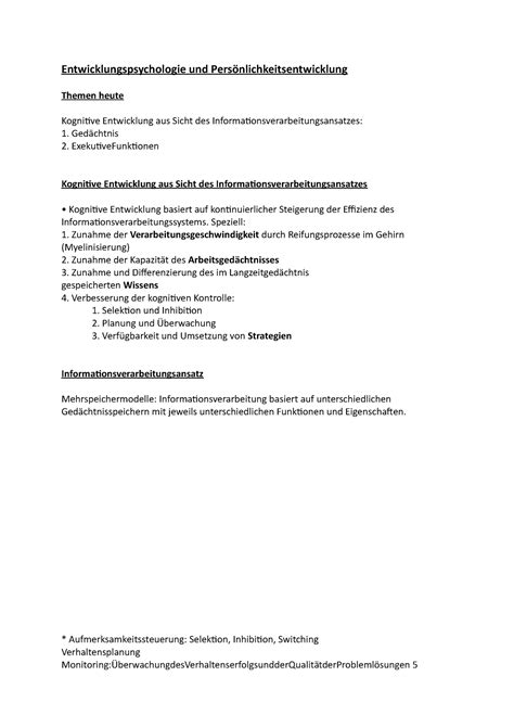 ZS EPsy 6 Wintersemester 20 21 Entwicklungspsychologie Und