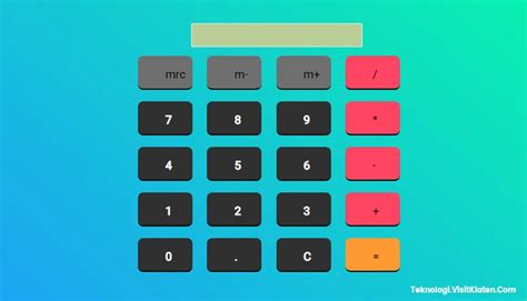 Membuat Kalkulator JavaScript HTML CSS Sharing Teknologi