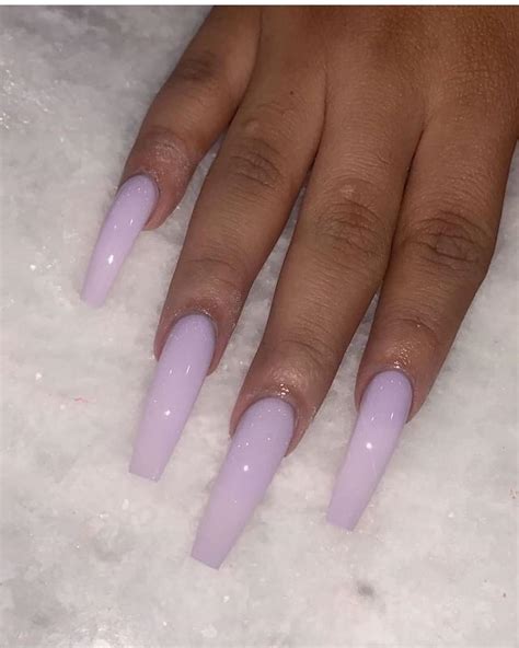 Baddie Long Coffin Nails Purple