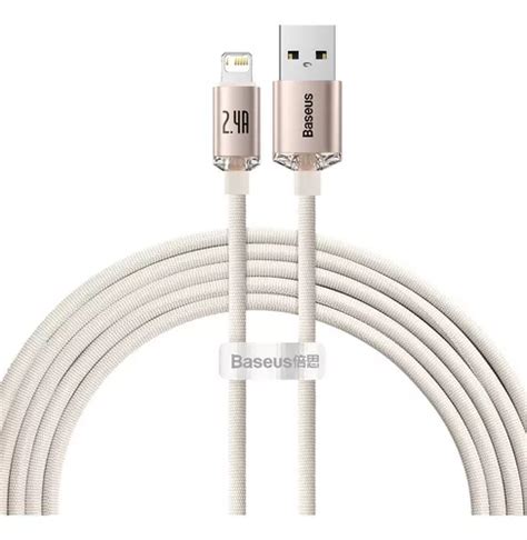 Cable Turbo Baseus Cabo Carregador R Pido Usb Lightning Comprido