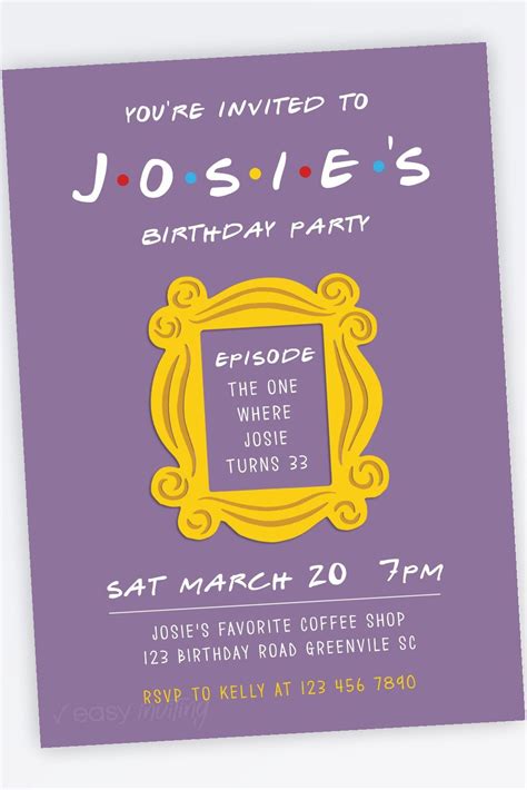 Friends Birthday Invitation 21st Birthday Invitations Birthday