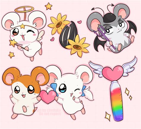 Hamtaro Ham Ham Heartbreak Stickers Here Chellychuu On Tumblr