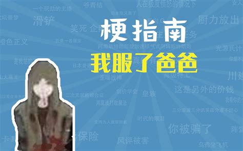 我服了爸爸是什么梗【梗指南】 哔哩哔哩