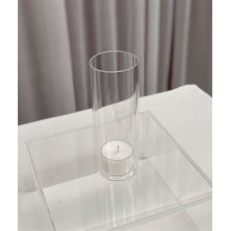 Clear Tall Cylinder Tea Light Votive Weddings Of Distinction