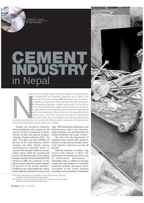 PDF Cement Industry In Nepal DOKUMEN TIPS