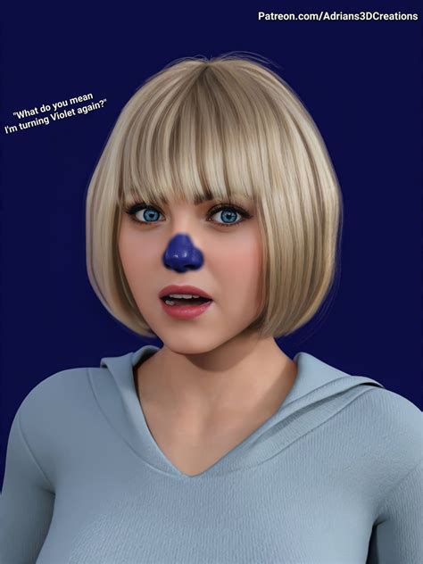 Adrians3DCreations On Twitter It Took Years For Violet Beauregarde To