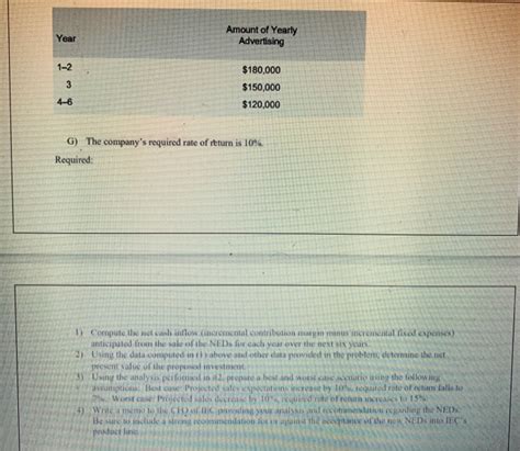 Solved CASE STUDY 2 Net Present Value Analysis Of A New Chegg