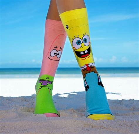 Par De Meias Geek Bob Esponja E Patrick It Sox Divertidas Crossfit