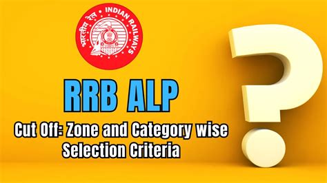 RRB ALP Cut Off 2024 Selection Criteria And Minimum Qualifying