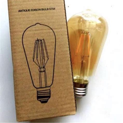 Jual Lampu Led Filamen St64 Filament Led Bulb 4w 4 W 4 Watt Edison E27 St64 Shopee Indonesia