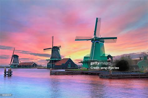 Amsterdam Iconic Windmill High Res Stock Photo Getty Images