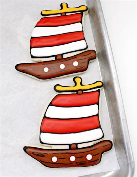 Diy Pirate Ship Cookie • The Celebration Shoppe Shipping Cookies