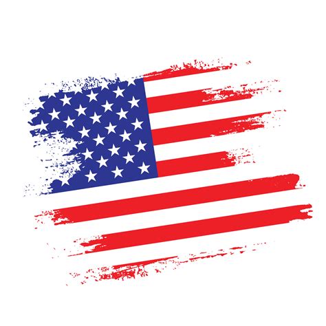 Splash New American Grunge Texture Flag Vector 14234633 Vector Art At