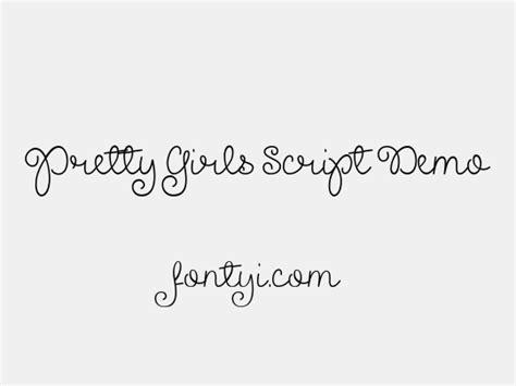 Pretty Girls Script Demo 字易网