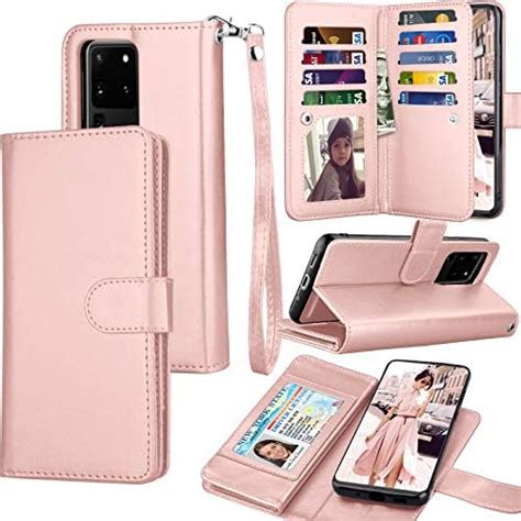 Tekcoo Galaxy S20 Ultra Case Galaxy S20 Ultra Wallet Case Luxury Pu Leather Cash