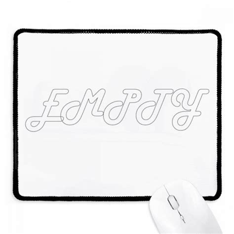 Stylish Characters Empty Mousepad Stitched Edge Mat Rubber Gang Pad