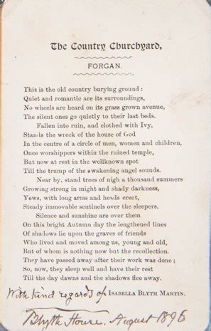 Forgan Churchyard Poem by Mrs Blyth Martin - Newport on Tay: a special ...