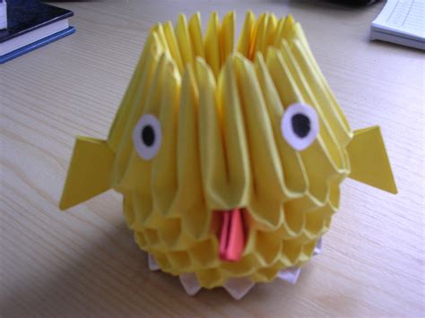 3D origami - Chicken by Ketike on DeviantArt