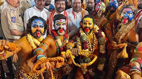 Talwar Shiva Potharaju Entry Balkampet Yellamma Ratha Yatra