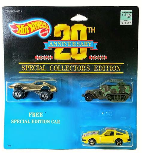 MOC Hot Wheels 1988 20th Anniversary Collectors Edition Set Chrome