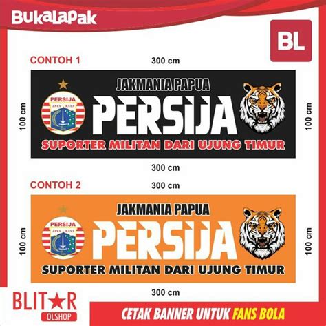 Jual Cetak Banner Persija Banner The Jakmania Spanduk Persija Cetak